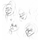Sketches of Rapunzel's Face